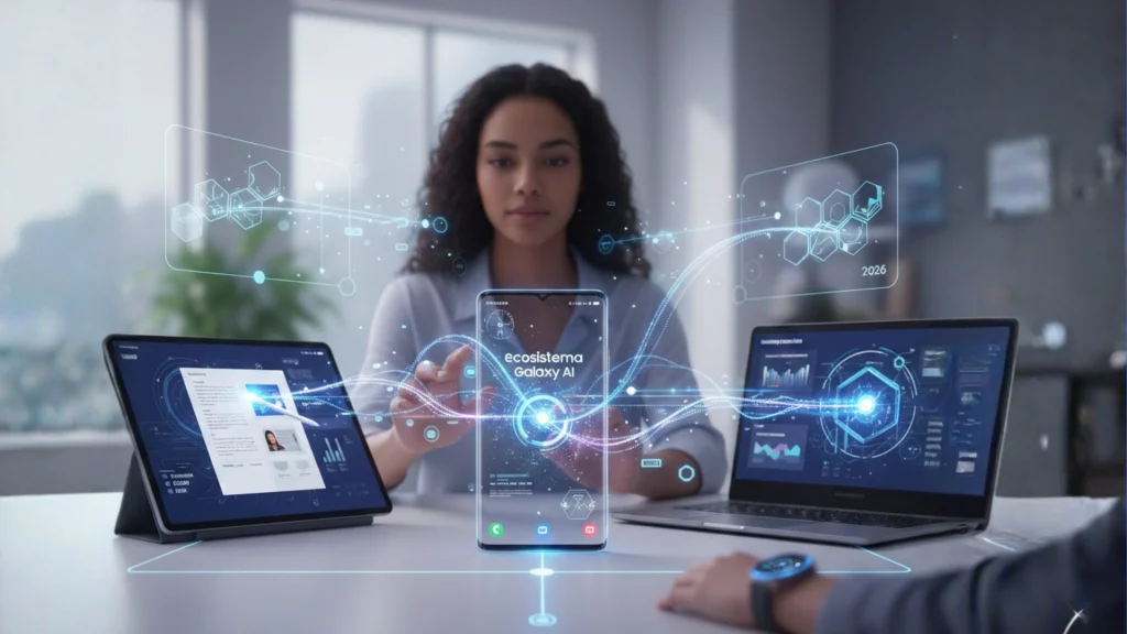 Galaxy AI - Interconexión de dispositivos Samsung - Ecosistema inteligente y productivo