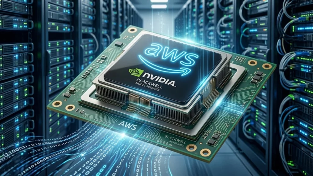 Chips de IA de Nvidia para centros de datos de Amazon AWS.