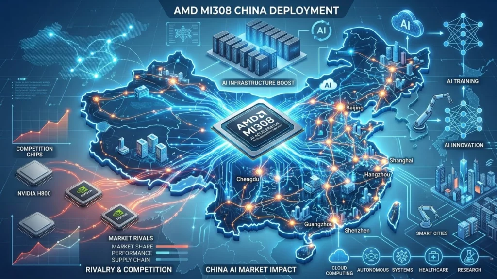 Chips AMD MI308 China - procesadores de inteligencia artificial - mercado asiático