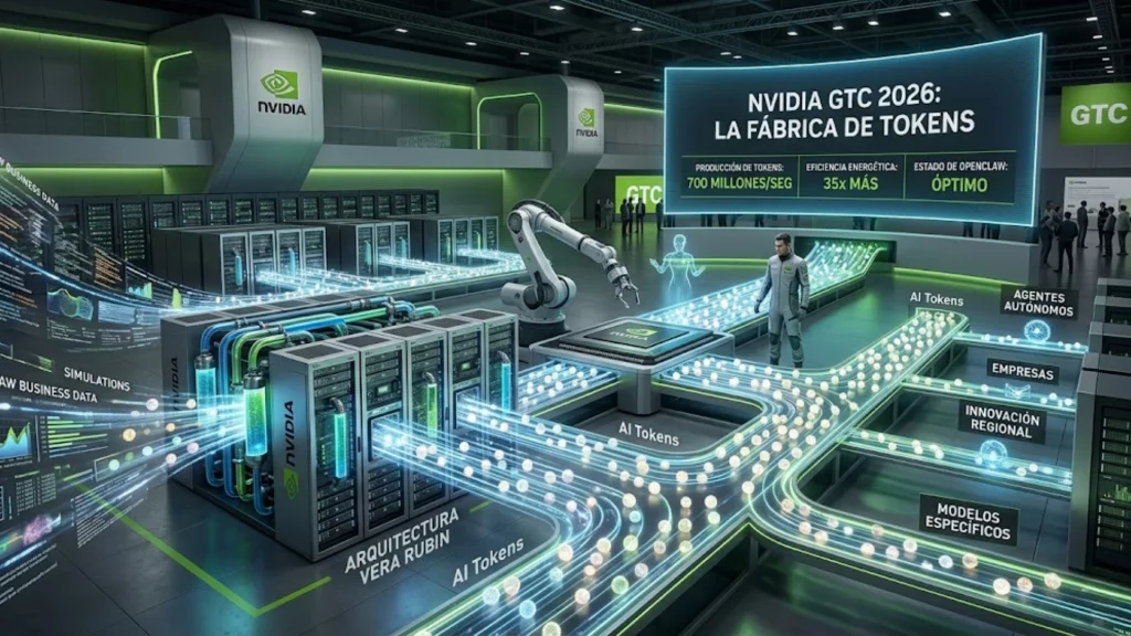 Fábrica de tokens NVIDIA - centro de datos e inteligencia artificial