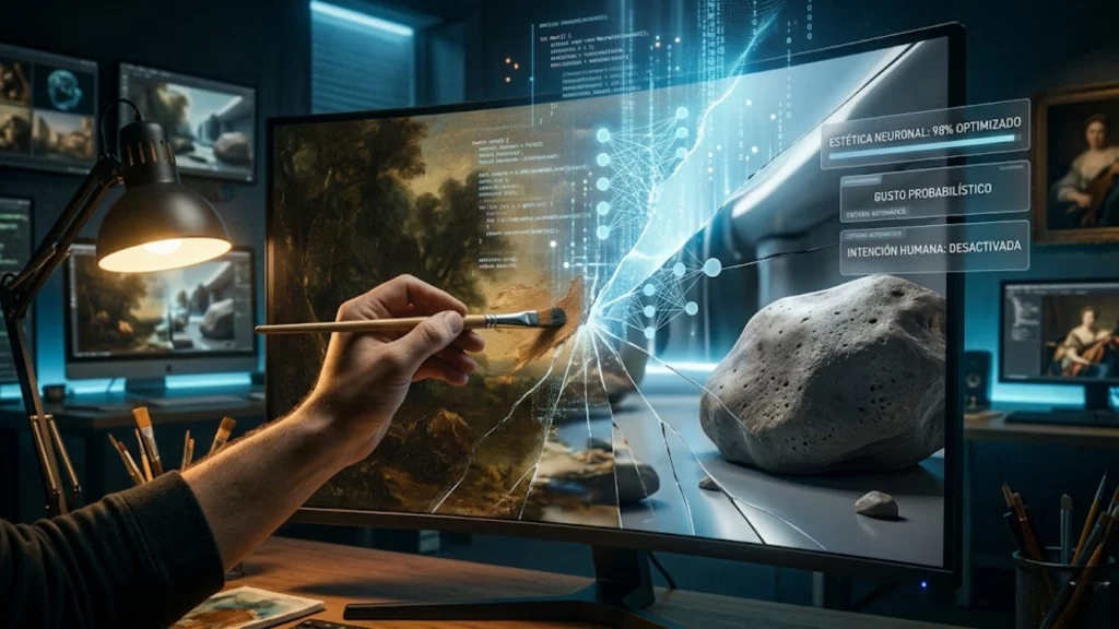 Representación del renderizado neuronal de NVIDIA DLSS 5 frente a la visión artística original.