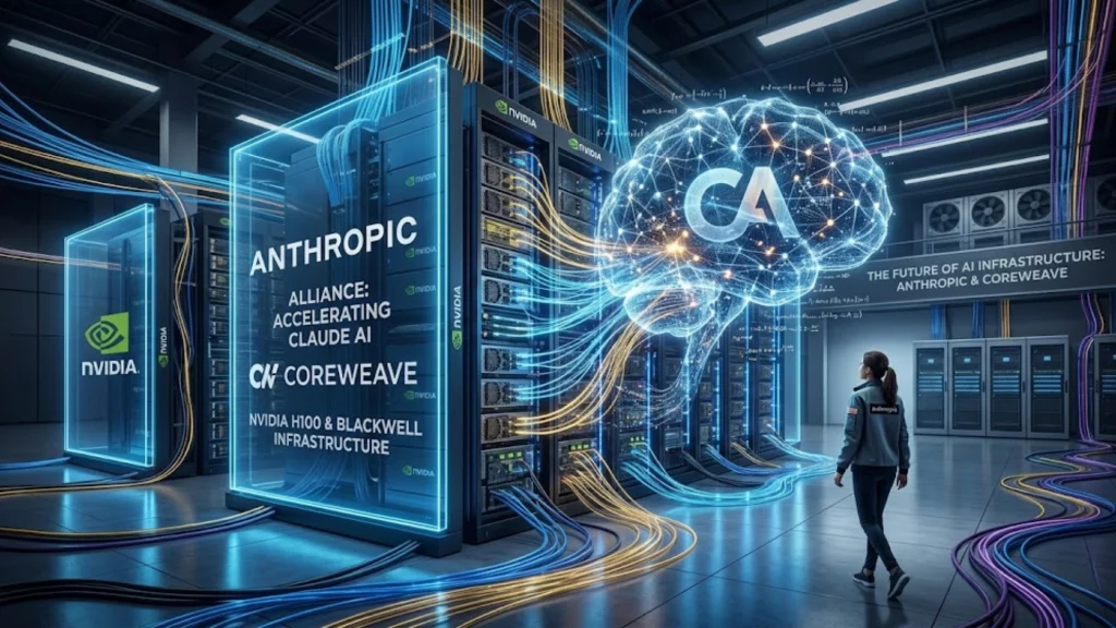 Servidores de alta densidad de CoreWeave con tecnología Nvidia para Anthropic.