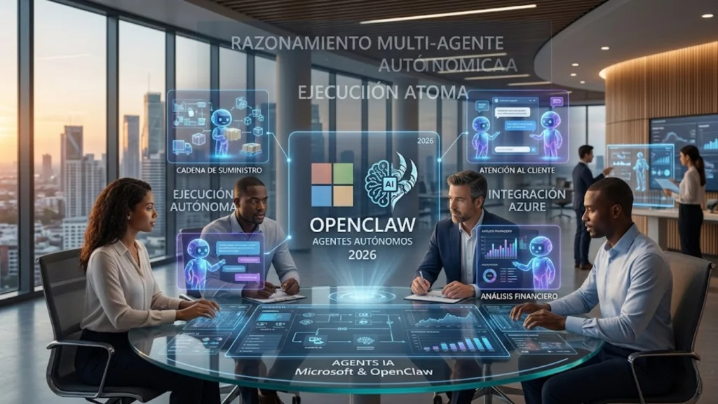 Implementación de agentes de inteligencia artificial de Microsoft y OpenClaw en entornos corporativos 2026.