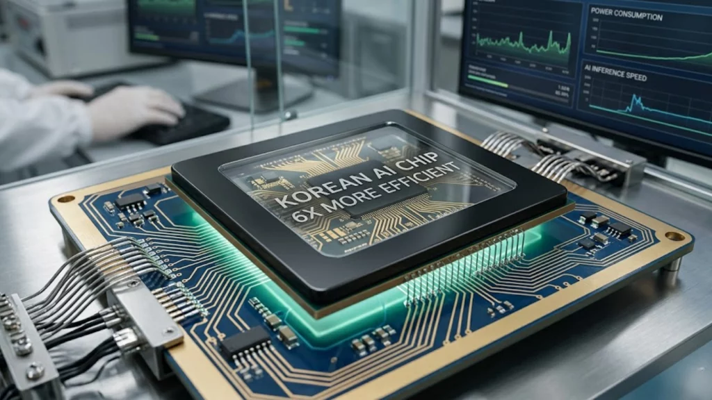 Nuevo procesador de IA coreano diseñado para máxima eficiencia energética frente a NVIDIA.