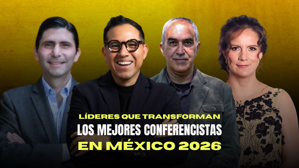 Líderes y mejores conferencistas de México en una convención tecnológica 2026.