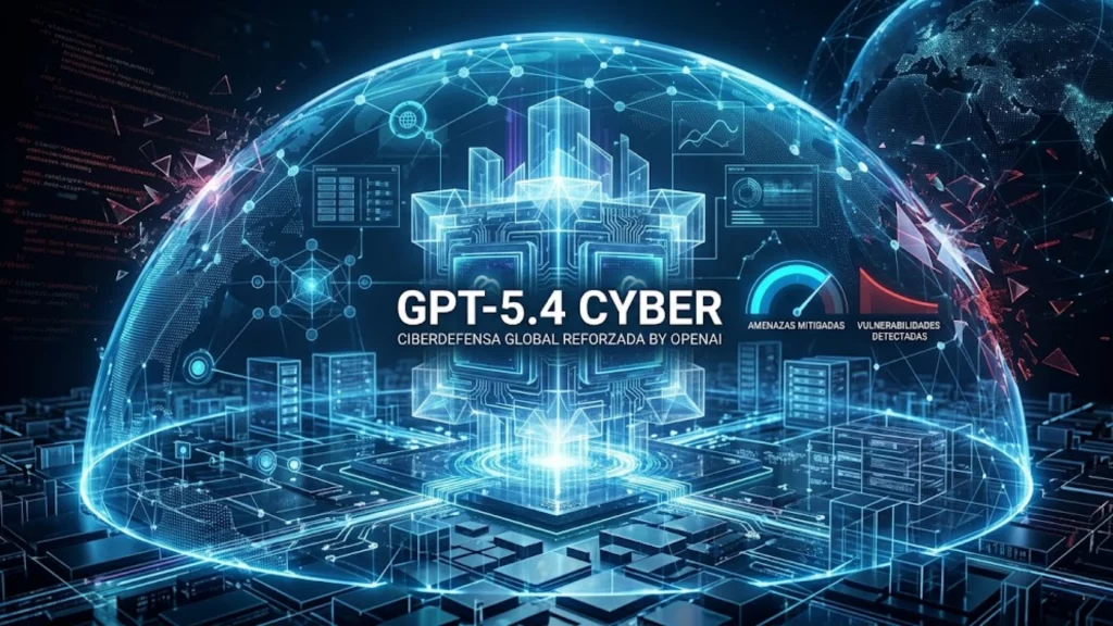 Lanzamiento de GPT-5.4 Cyber de OpenAI para ciberseguridad avanzada.